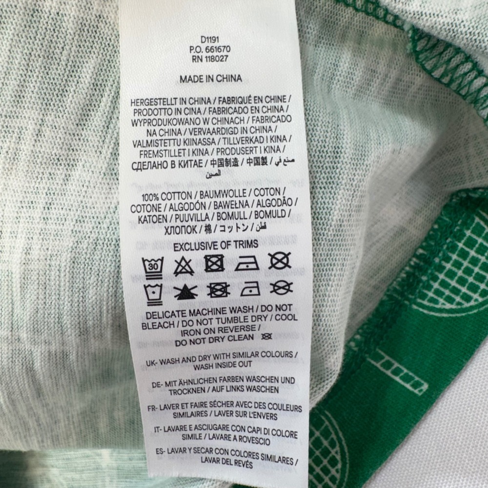 Boden Women Green Tennis Racket Print 100% Cotton Slub Shift Dress US 14 - Picture 11 of 14
